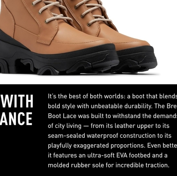 Sorel Women's Brex Lace Waterproof Boot size 6 WB - Picture 3 of 13